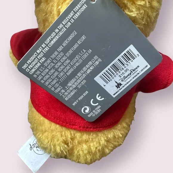 NWT Disney Parks Small Winnie The Pooh Bean Bag Plush Stuffed Animal Toy 10” - Picture 7 of 8